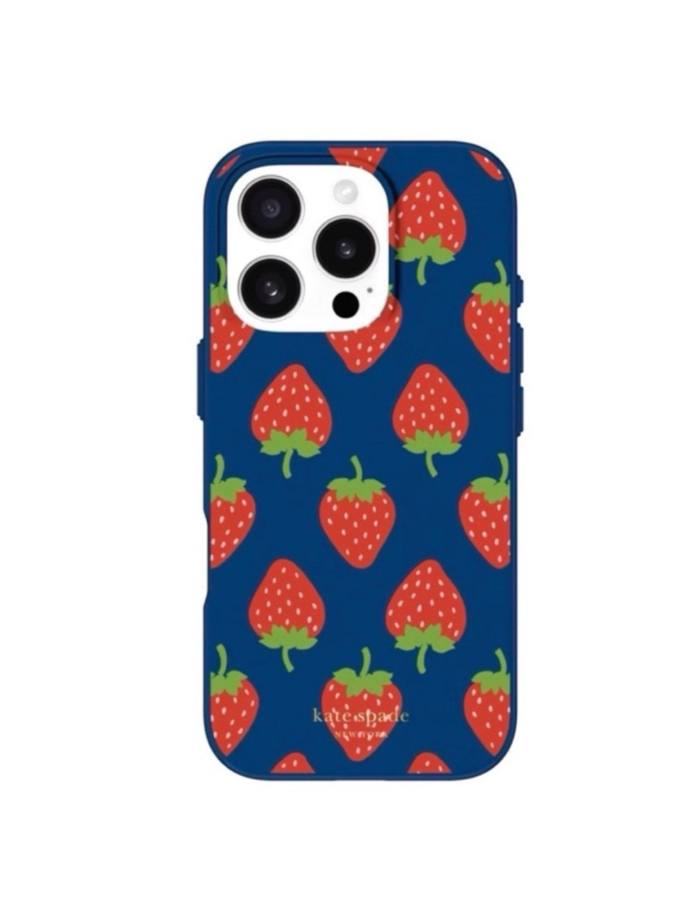 🆕 Kate Spade New York iPhone 16 Pro Protective Phone Case - Strawberry Dotted